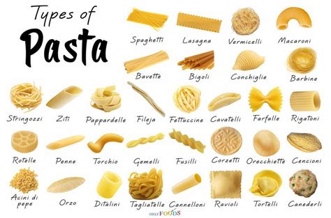 what to call different shapes and styles of pasta | Pasta types, Pasta noodle types, Pasta lover