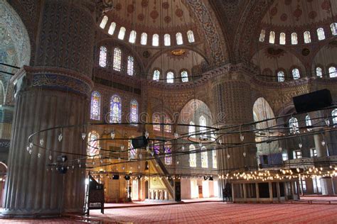 Interior of Blue mosque stock image. Image of ornate - 14940443