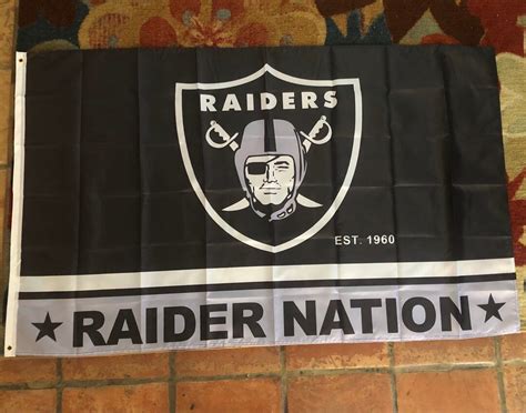 New Los Ángeles Raider Nation Flag 3 X 5 Ft Nfl - Etsy