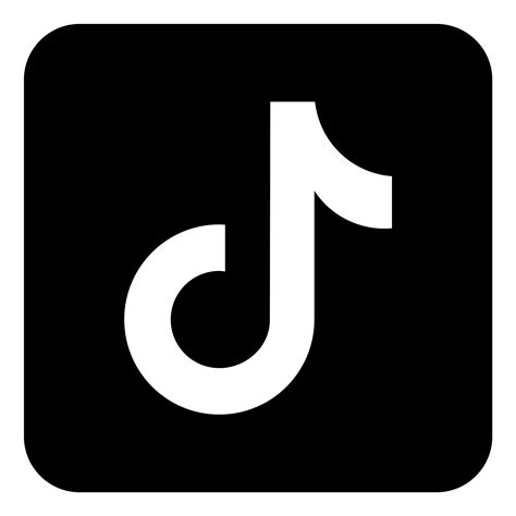 black and white tiktok logo Download png