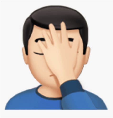 Facepalm - Hand In Face Emoji, HD Png Download , Transparent Png Image - PNGitem