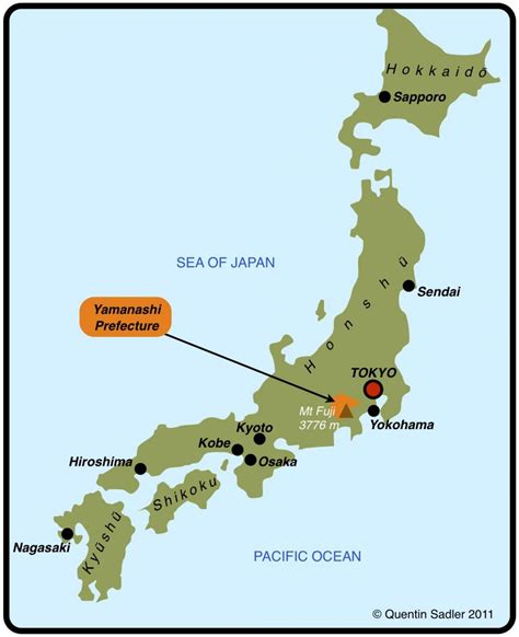 Yokohama japan map - Yokohama on a map (Kanagawa - Japan)