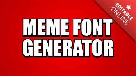 Meme Font Generator | Text Effect