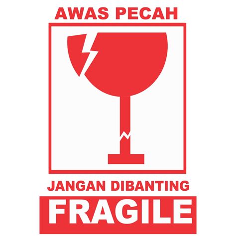 Jual stiker fragile tahan air anti pecah awas pecah stiker murah | Shopee Indonesia