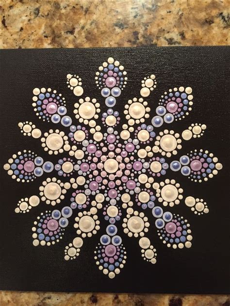 Snowflake Mandala | Dot art painting, Mandala dots, Dot painting