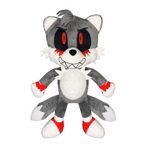 Sonic.Exe Plush,Tails Plush Blood Sonic Exe Stuffed Animal,Dark Sonic Plush for Boys Girls Gift ...