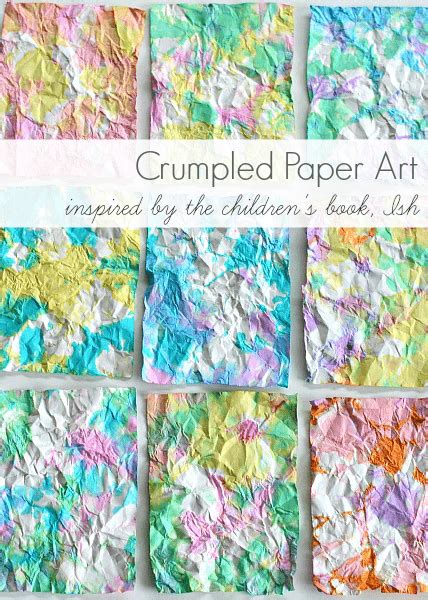 Crumpled Paper Art Activity Dot and grain crumpled paper texture background