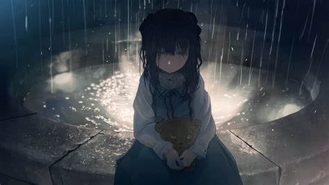 Wallpaper Sad Anime Rain Aesthetic - 1242x2688 Anime Girl In Rain Iphone Xs Max Hd 4k Wallpapers ...