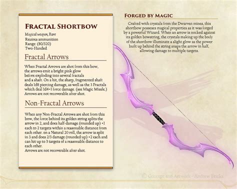 [Art] Original Homebrew Magic Shortbow : r/DnD