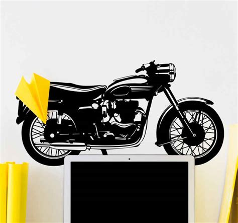 Old motocycle motorbike decal - TenStickers