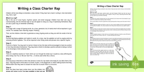 How to Write a Rap Song for Kids | Class Charter - Twinkl