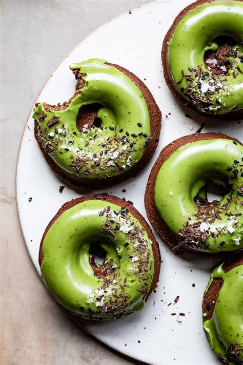 Chocolate Mochi Donuts with Chocolate or Matcha Glaze | Snixy Kitchen