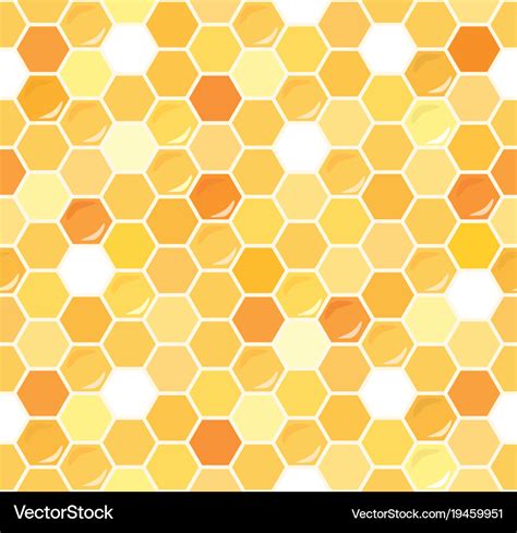 Honeycomb seamless pattern background Royalty Free Vector