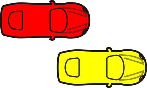 Red Car - Top View Clip Art at Clker.com - vector clip art online, royalty free & public domain