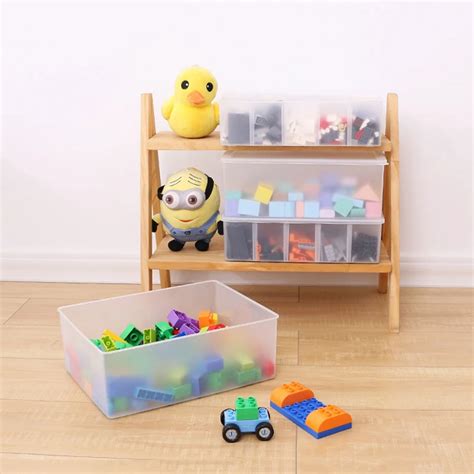 Lego Blocks Organizer Storage Box Freely Combinable Transparent Plastic Toy Storage Box High ...