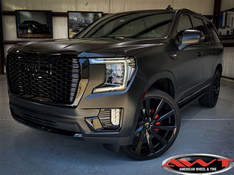 Awt black 2021 gmc yukon denali chrome delete black out 26 black koko koture kapan wheels – Artofit