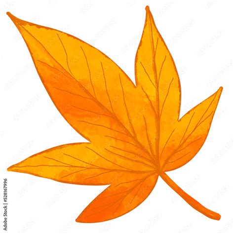 hand drawn Autumn leaves illustion. fall season leaf clip art. crayon ...