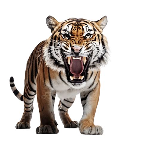 Bengal Tiger Majestic Roar, Bengal Tiger, Animal, Transparent PNG Transparent Image and Clipart ...