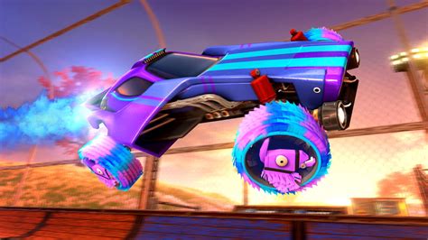 Rocket League & Fortnite Llama-Rama brings the Battle Bus and more to car soccer | Shacknews