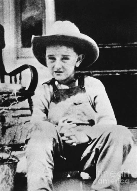 Lyndon B Johnson At Six Years Old by Bettmann