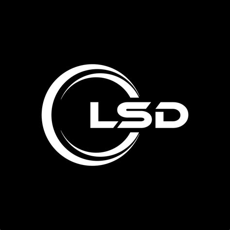 LSD letter logo design in illustration. Vector logo, calligraphy designs for logo, Poster ...