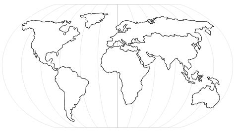 World Map Outline Printable Free