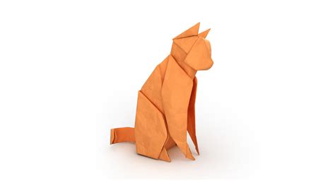 Origami cat 3D - TurboSquid 1343277