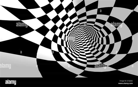 Optical illusion. 3D Rendering. Abstract 3d pop art illustration Stock Photo - Alamy