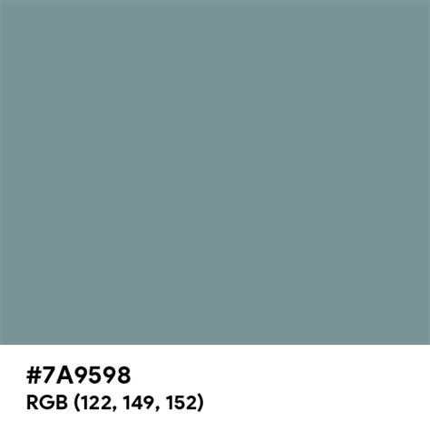 Ash Blue color hex code is #7A9598