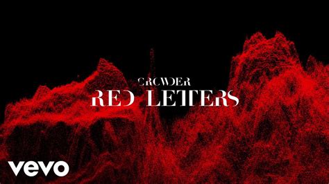 Crowder - Red Letters Chords - Chordify