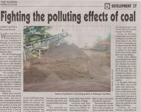 Fighting the polluting effects of coal