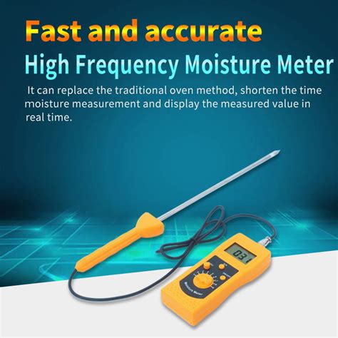 DM400 Portable Digital Hay Moisture Meter Analyzer Testing range 0%-90% with high Accuracy CE ...