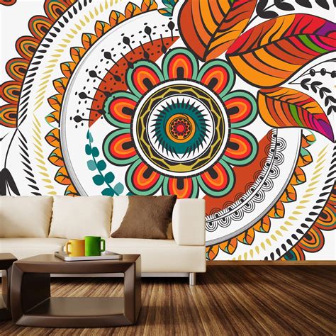 Wall Murals from WallsNeedLove | lifestyle | Murales, Murales pintados, Decoracion con mandalas