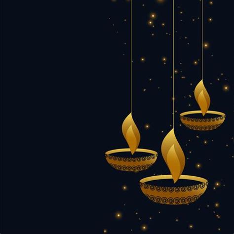 hanging diwali diya on dark background - Download Free Vector Art, Stock Graphics & Images