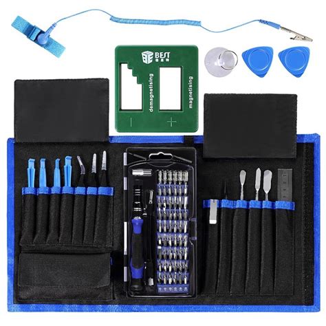 78-in-1 Professional Electronics Repair Tool Kit with Repair Mat