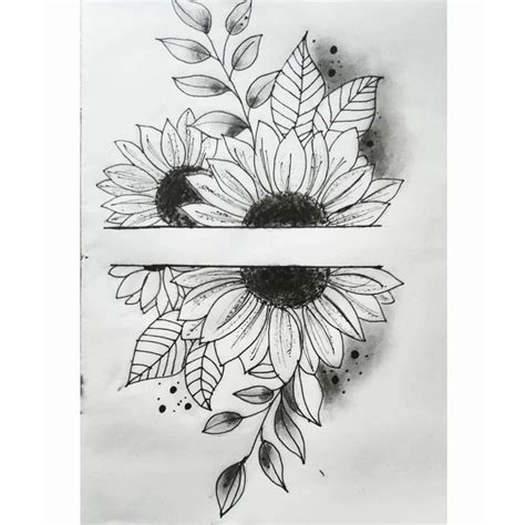 Sunflower doodle🌻 | Sunflower tattoos, Matching tattoos, Cover tattoo