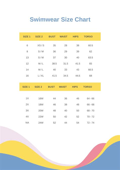 The Ultimate Swimsuit Size Chart Guide