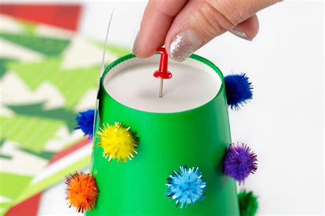 Paper Cup Christmas Tree - Fireflies and Mud Pies