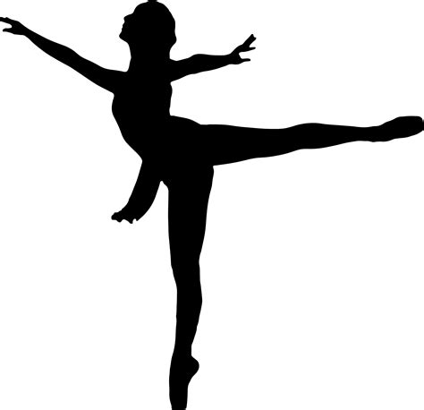 Clipart - Ballet Dancer Silhouette