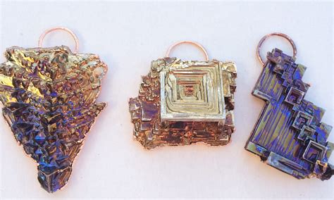 NEW bismuth crystal pendant designs with copper electroform. – King ...