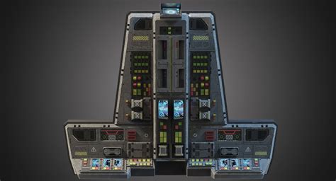 Futuristic Sci-Fi Console 3D Model by zifir3d