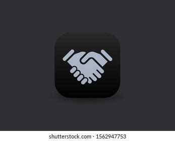 Handshake Vector App Icon Stock Vector (Royalty Free) 1562947753 | Shutterstock