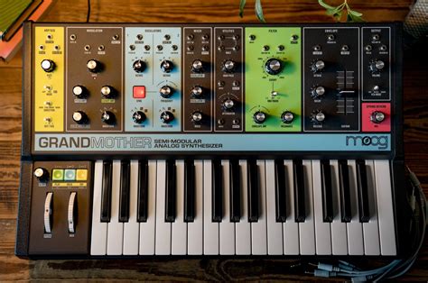 Moog Grandmother semi-modular synth now available at Guitar Center