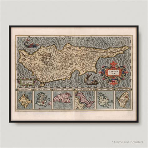 1623 Cyprus Antique Map of Cyprus Old Map of Cyprus Vintage - Etsy