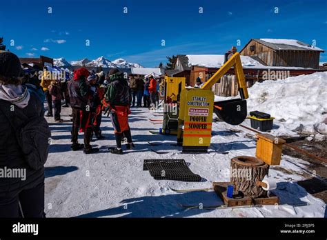 Winter celebration in Stanley, Idaho Stock Photo - Alamy