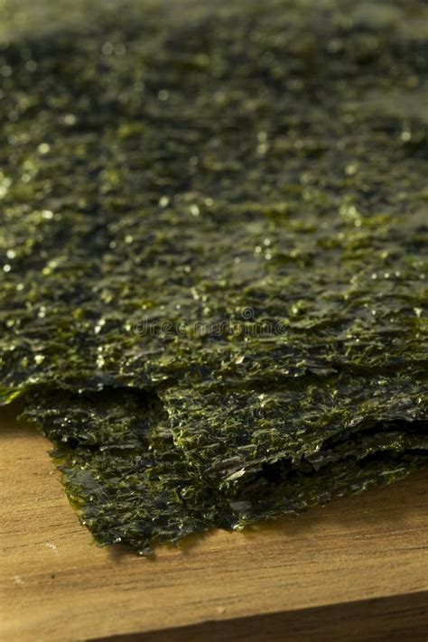 Organic Green Dry Roasted Seaweed Sheets Stock Photo - Image of delicious, health: 101664204