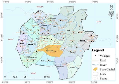 Ekiti State Map | Spatialnode