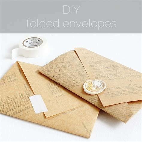 DIY: folded envelopes — paperiaarre