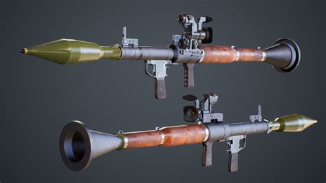 ArtStation - RPG-7 Rocket Launcher | Game Assets