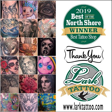 Lark Tattoo voted Best Tattoo Shop!